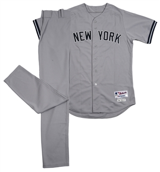 2013 Mariano Rivera Team Issued New York Yankees Road Uniform - Jersey and Pants (MLB Authenticated/Steiner)
